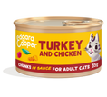 Cargar la imagen en la vista de la galería, Trocitos de pavo y pollo sin cereales en salsa para gatos | Edgard & Cooper