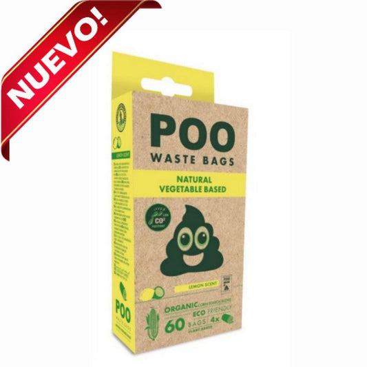 Bolsas Higiénicas Eco Poo Limón - 60 Unidades