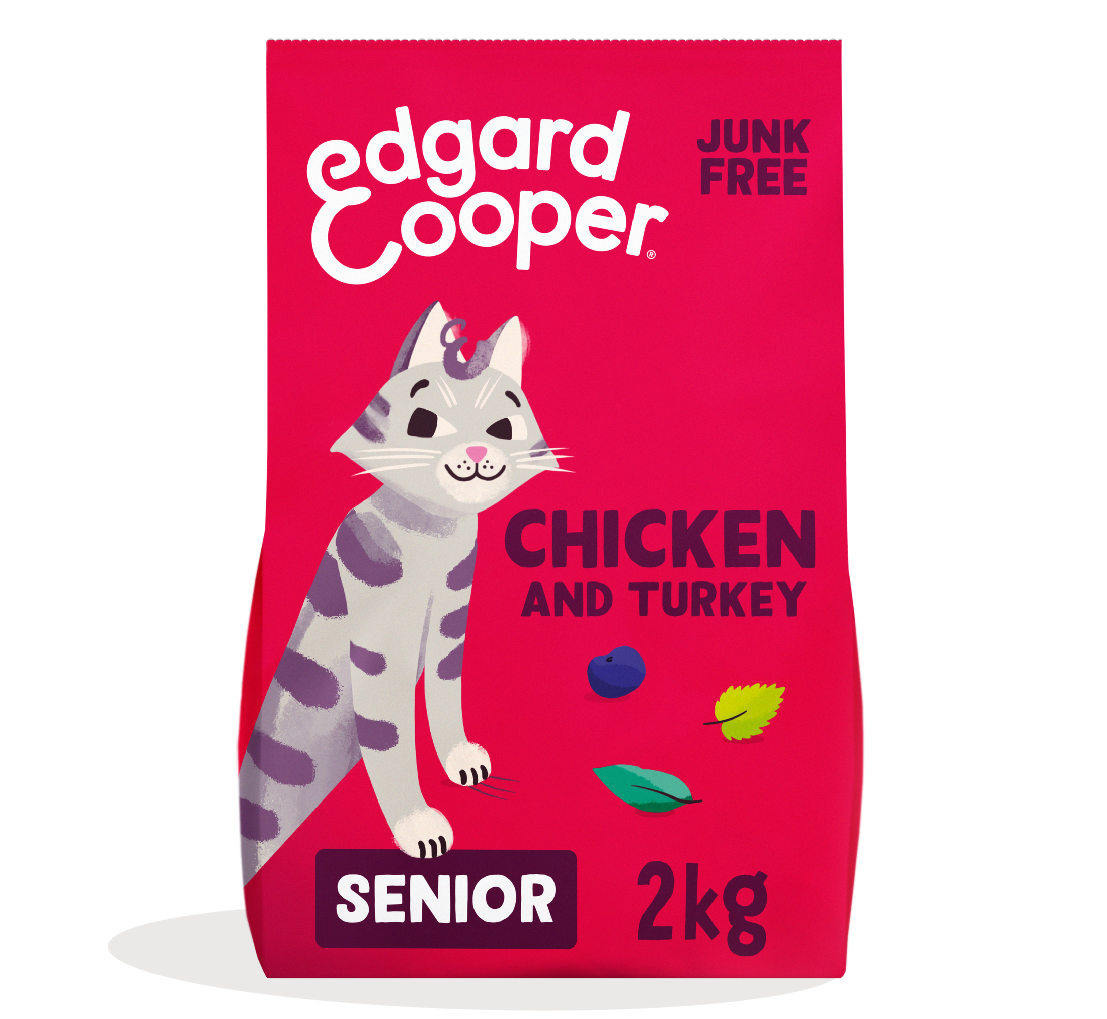 Pienso de pollo y pavo sin cereales para gatos senior | Edgard & Cooper