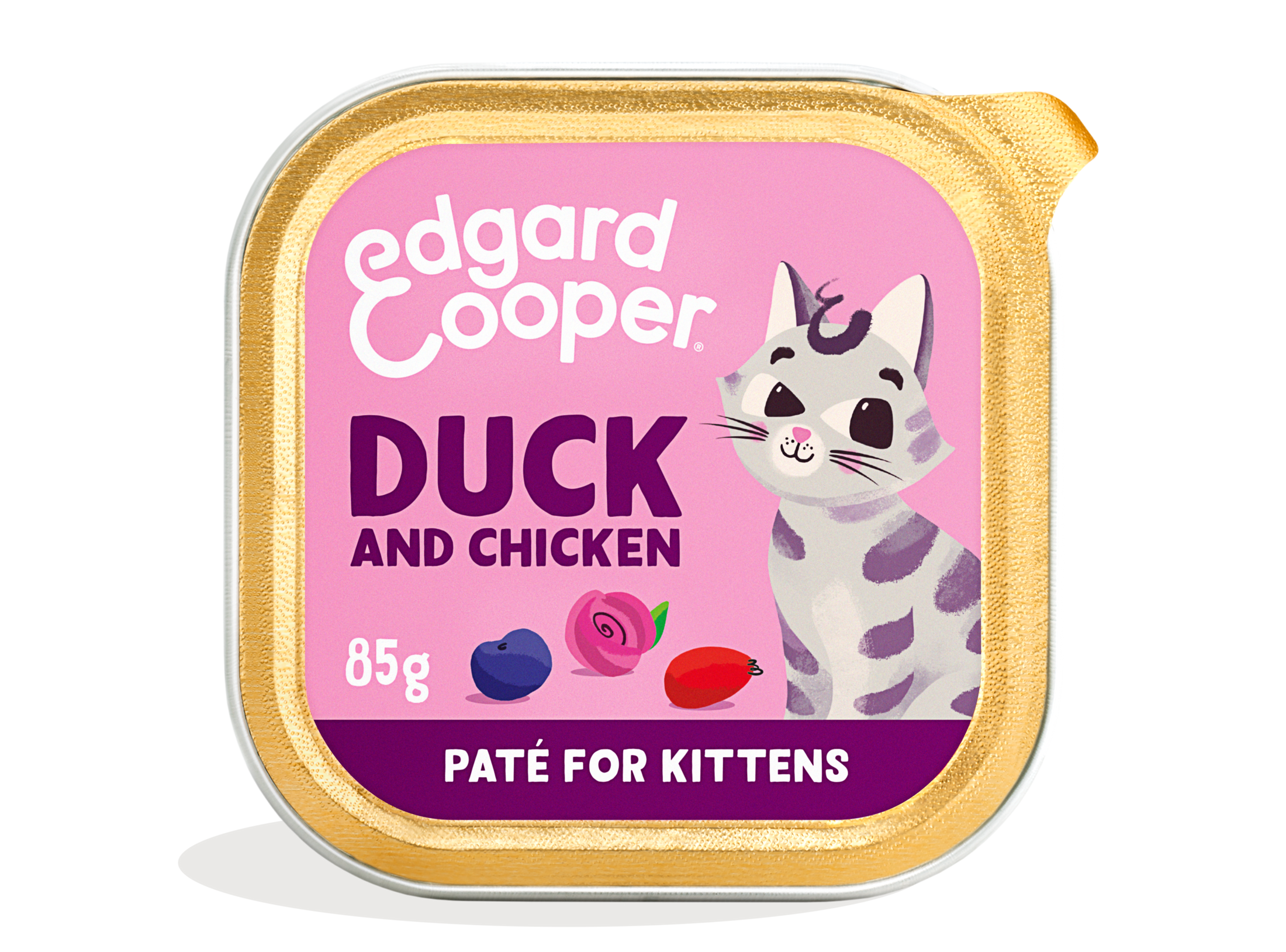 Paté de pato y pollo sin cereales para gatitos | Edgard & Cooper