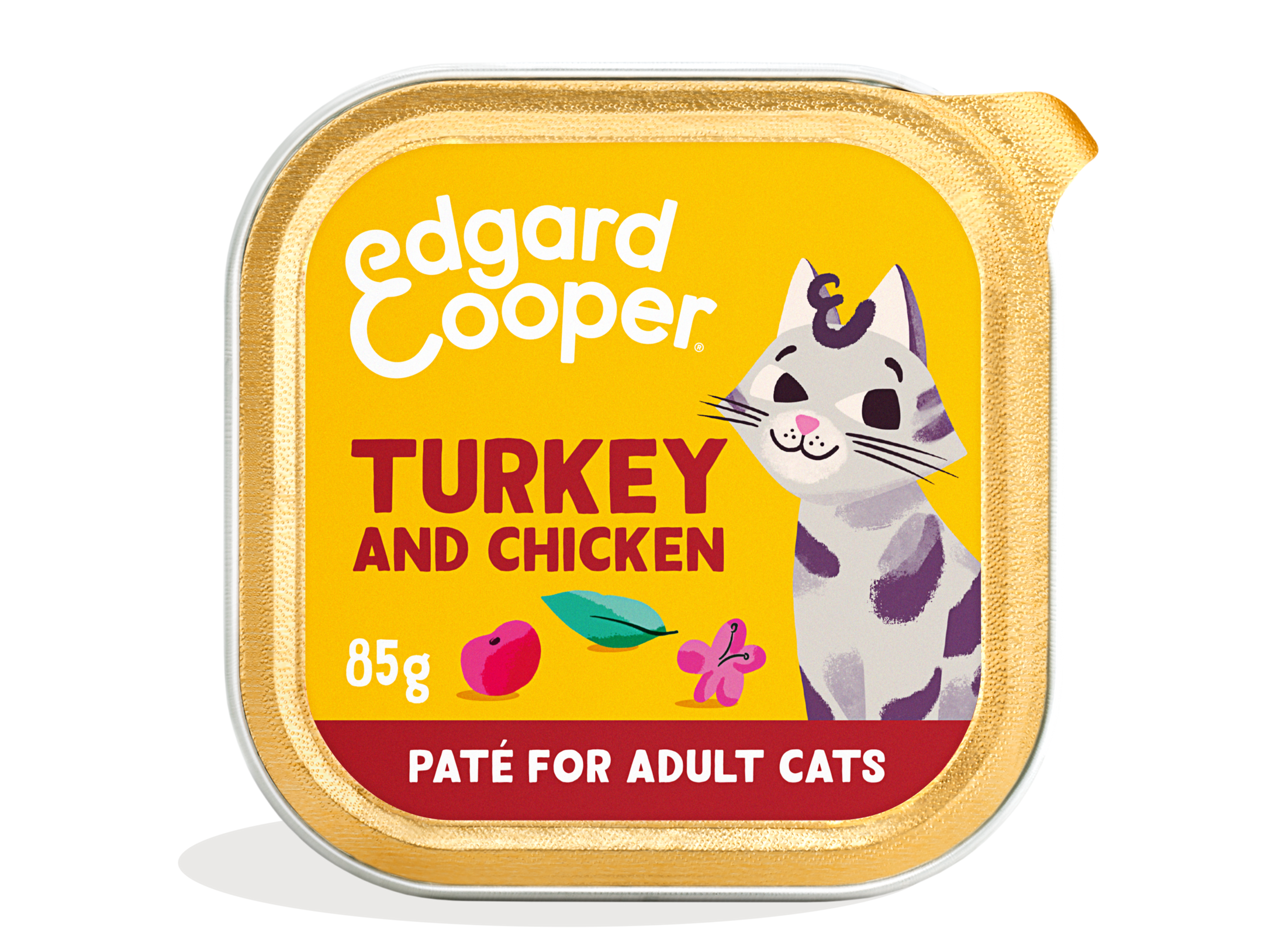 Paté de pavo y pollo sin cereales para gatos | Edgard & Cooper