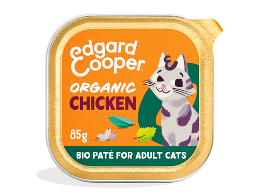 Paté de pollo ecológico sin cereales para gatos | Edgard & Cooper