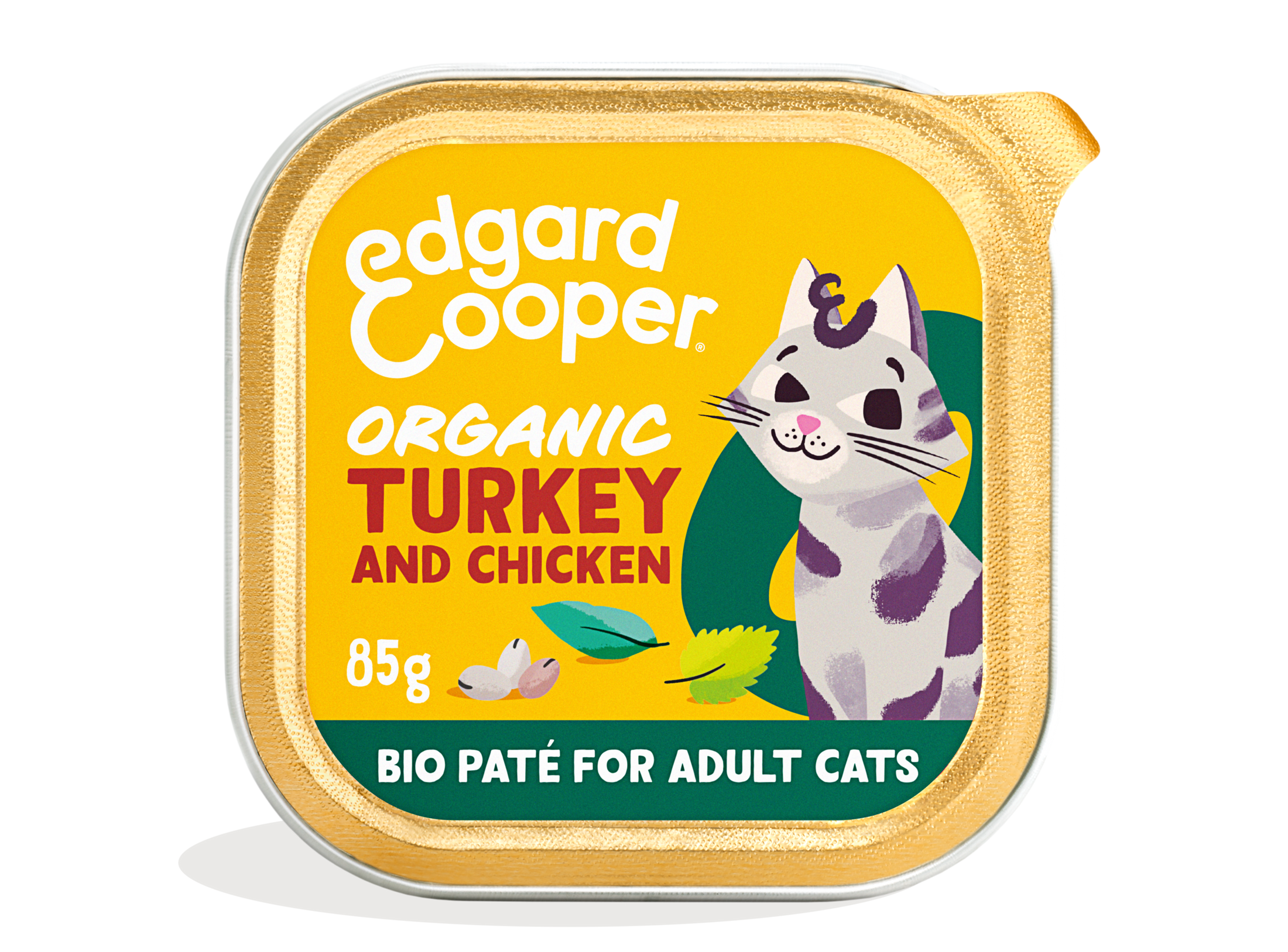 Paté de pavo ecológico sin cereales para gatos | Edgard & Cooper