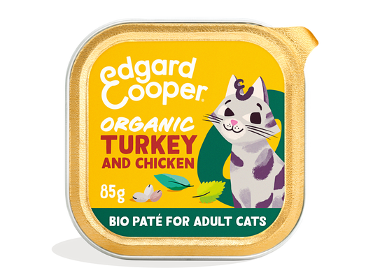 Paté de pavo ecológico sin cereales para gatos | Edgard & Cooper