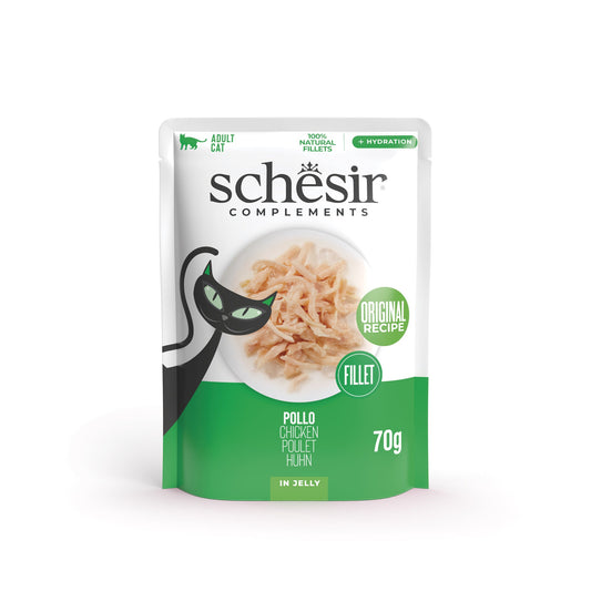 Schesir Filetes de pollo en gelatina 70g