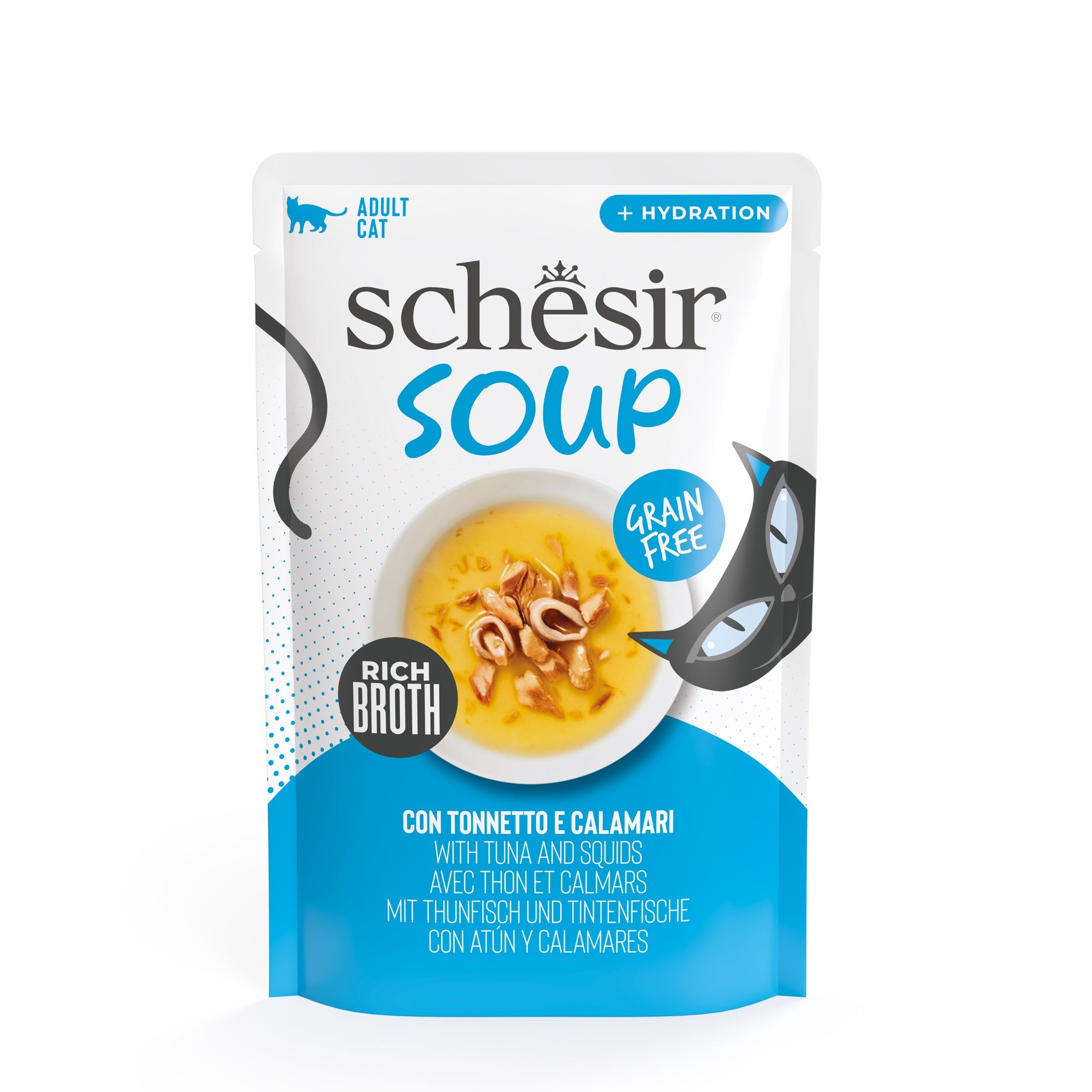 Atún y calamares en sopa