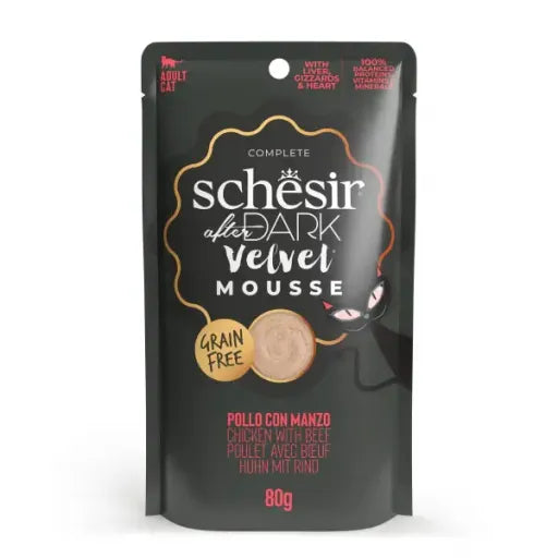 Schesir After Dark Pollo con Ternera en Mousse para Gatos