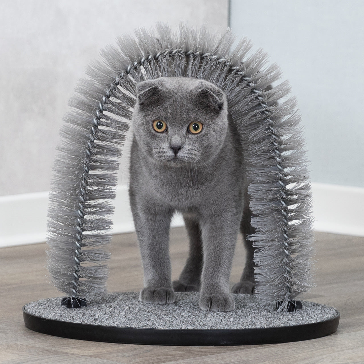 Arco de Masaje y Cuidado del Pelaje para Gatos