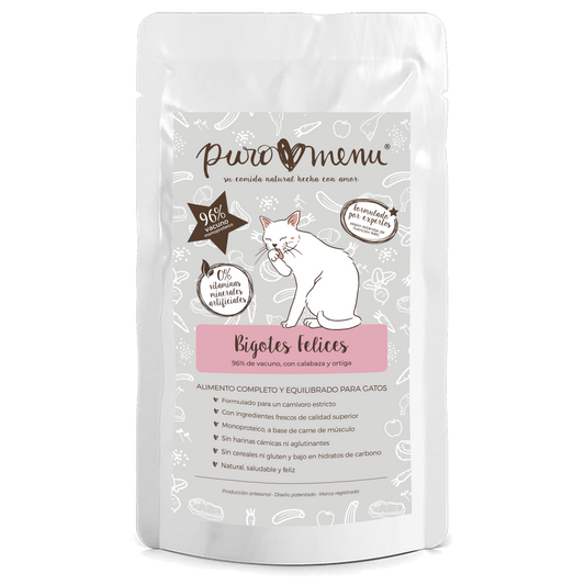 Puro Menú Bigotes Felices BIO Vacuno 100g