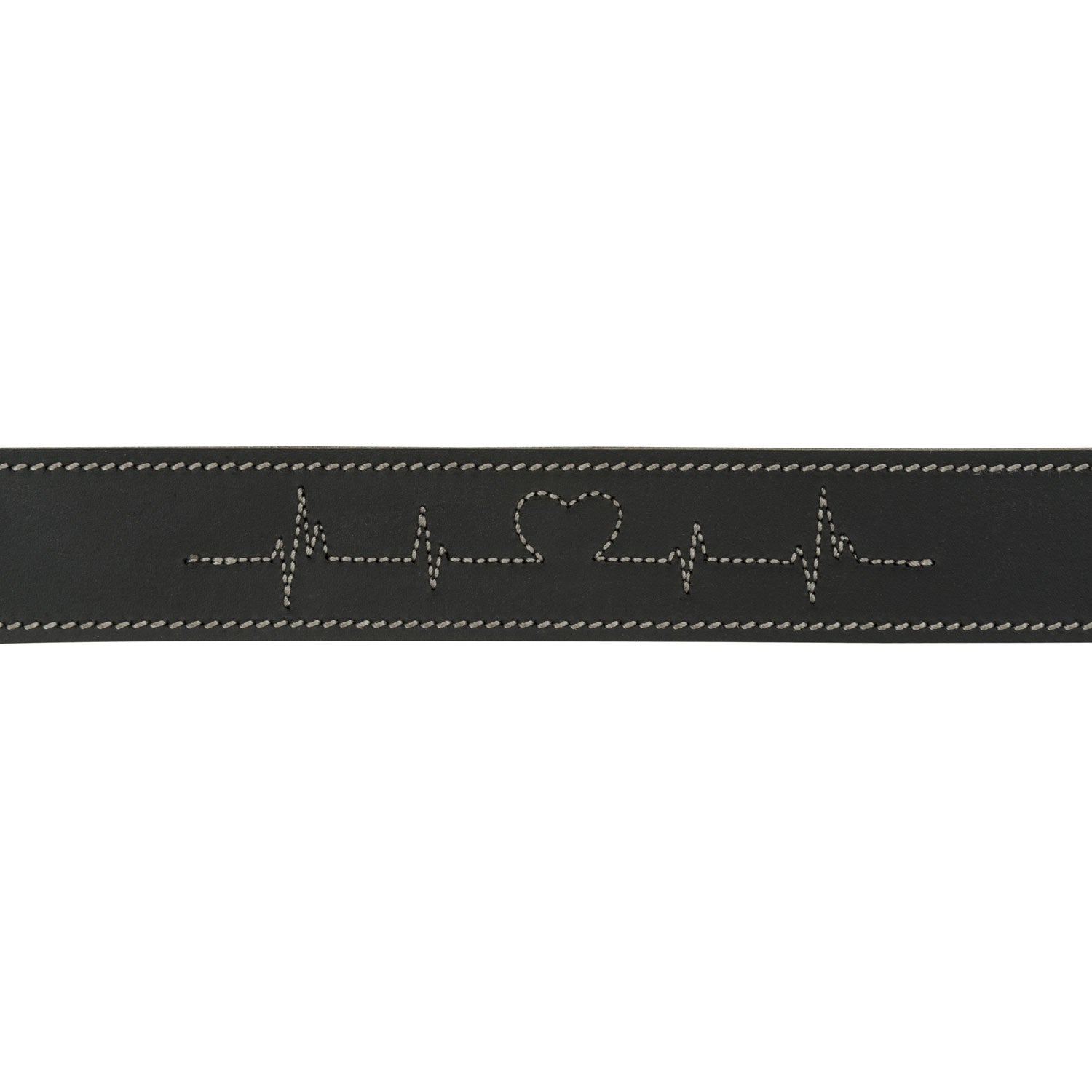 Collar de Cuero Engrasado Rustic "Heartbeat"