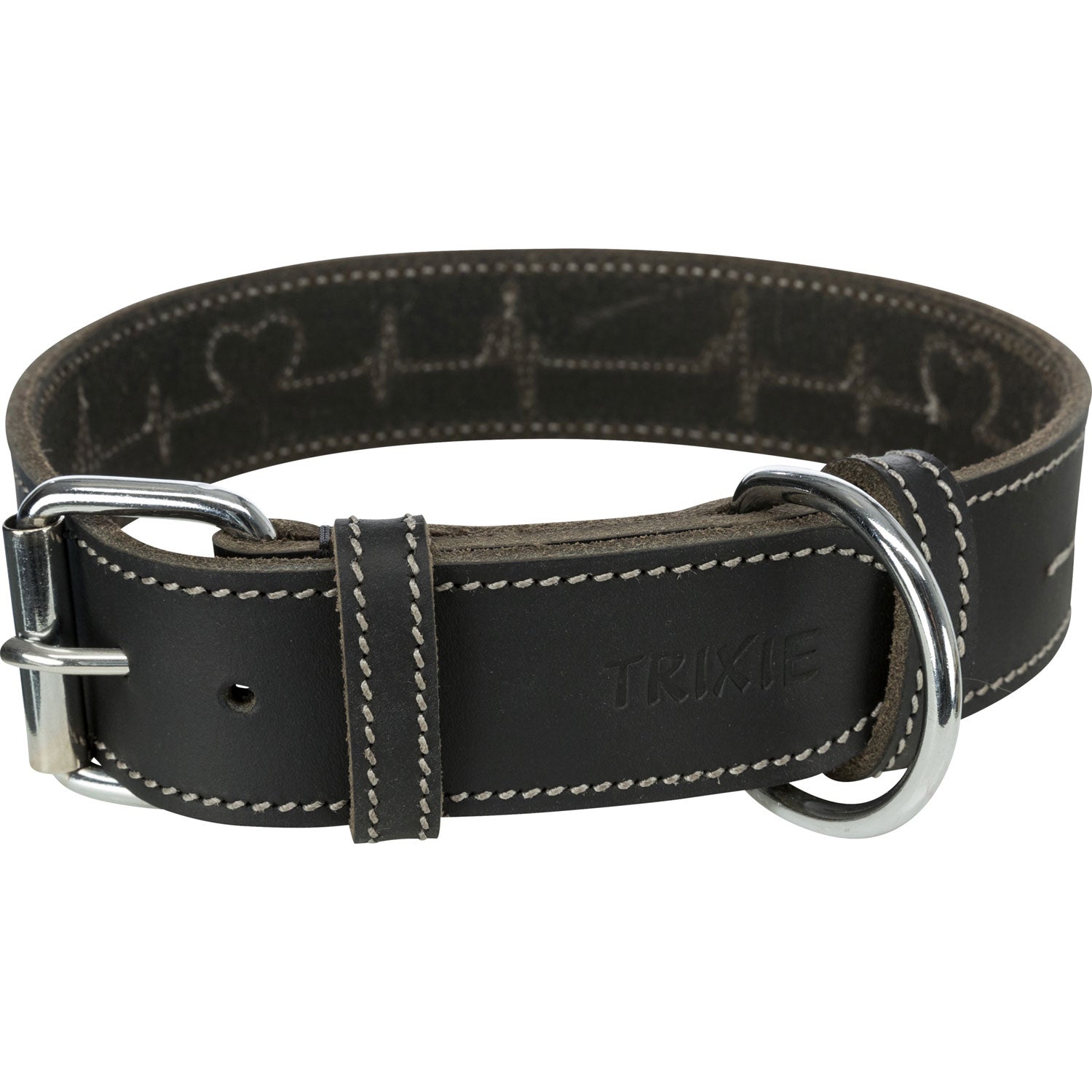 Collar de Cuero Engrasado Rustic "Heartbeat"