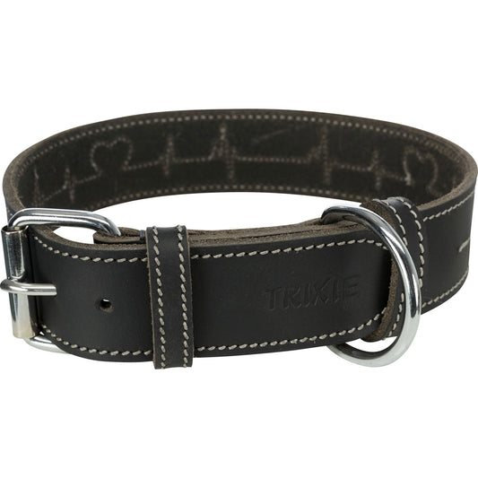 Collar de Cuero Engrasado Rustic "Heartbeat"