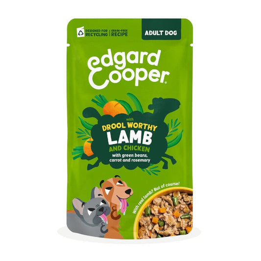 Edgard & Cooper Adult Grain Free Cordero y Pollo sobre para perros