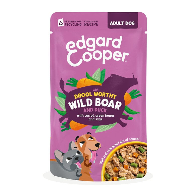 Edgard & Cooper Adult Grain Free Jabalí y Pato sobre para perros