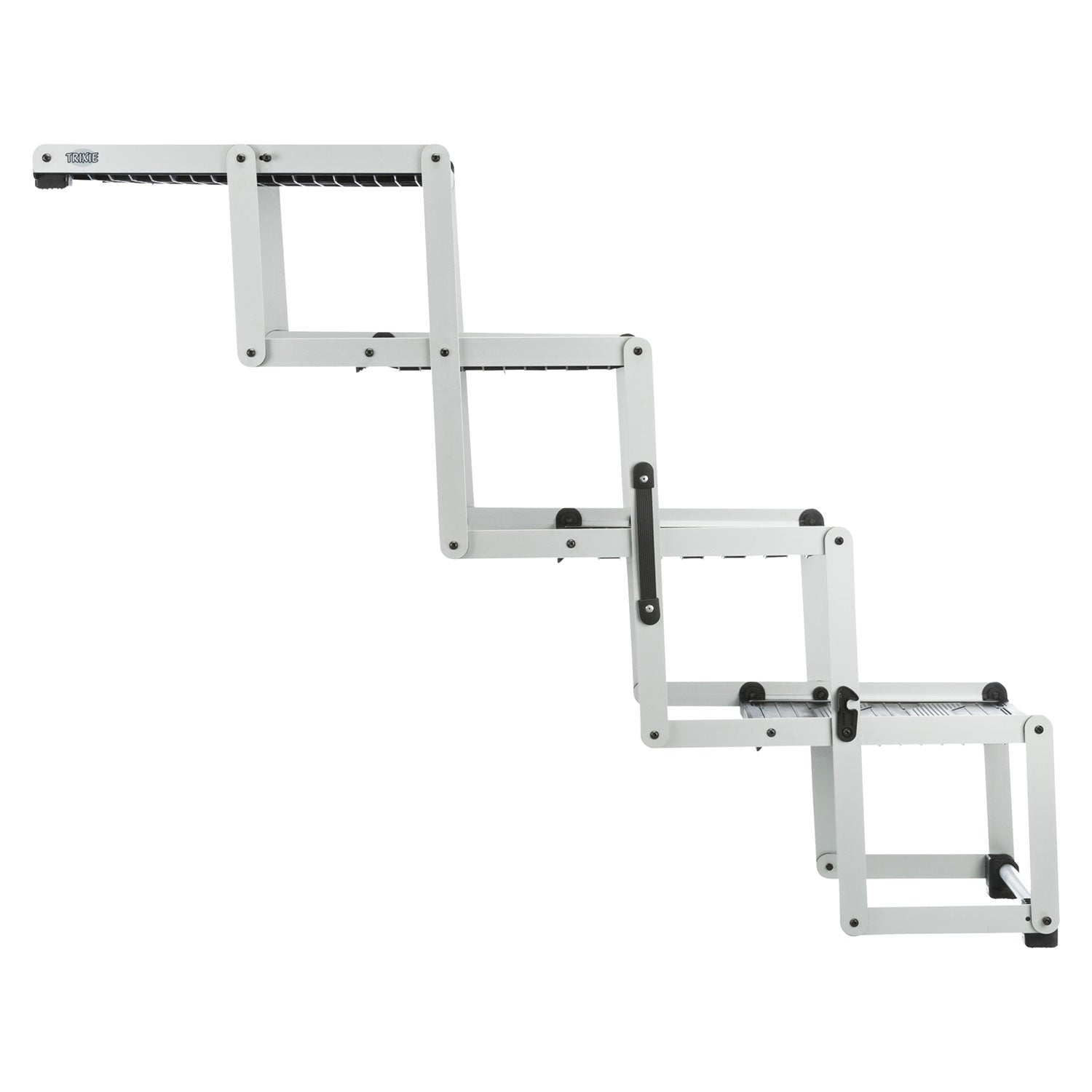 Escalera plegable 4 pasos/aluminio/TPR