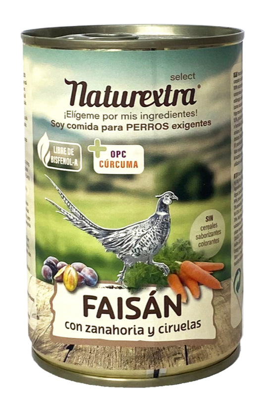 Naturextra de Faisán para perros 400g