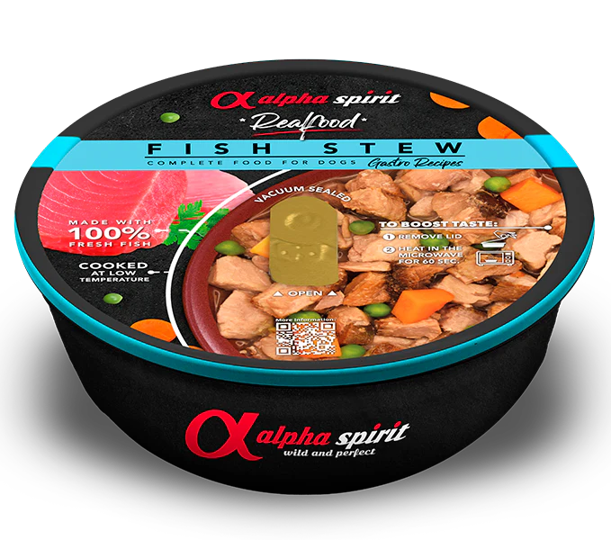 Alpha Spirit Estofado de Pescado para perros 280gr