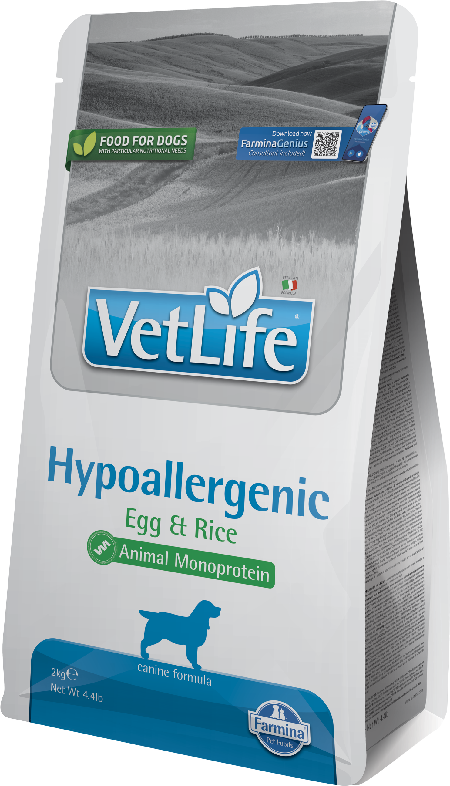 FARMINA VET LIFE DOG HYPOALLERGENIC HUEVO