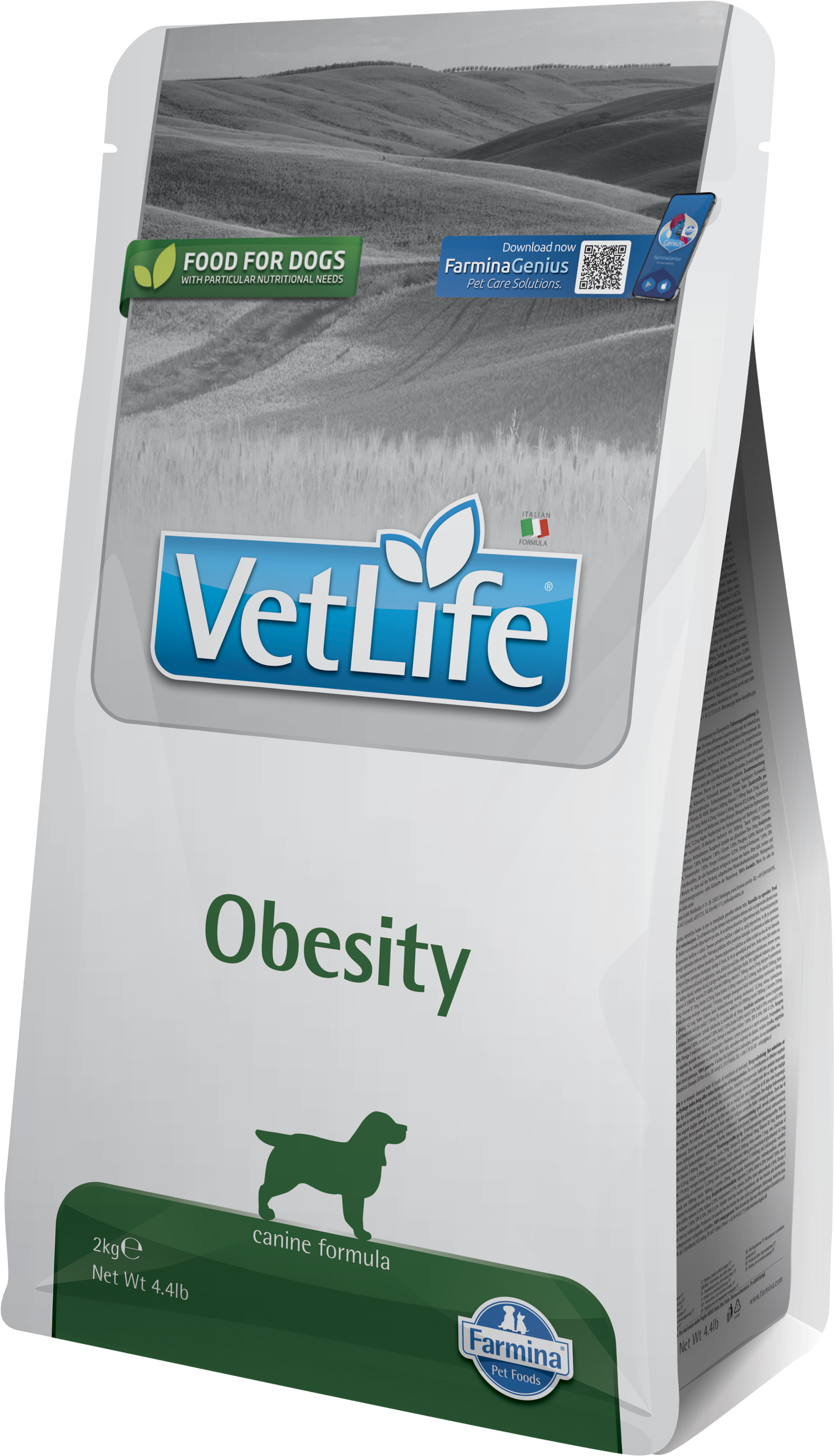 FARMINA VET LIFE NAT DOG OBESITY PESCADO ADULT