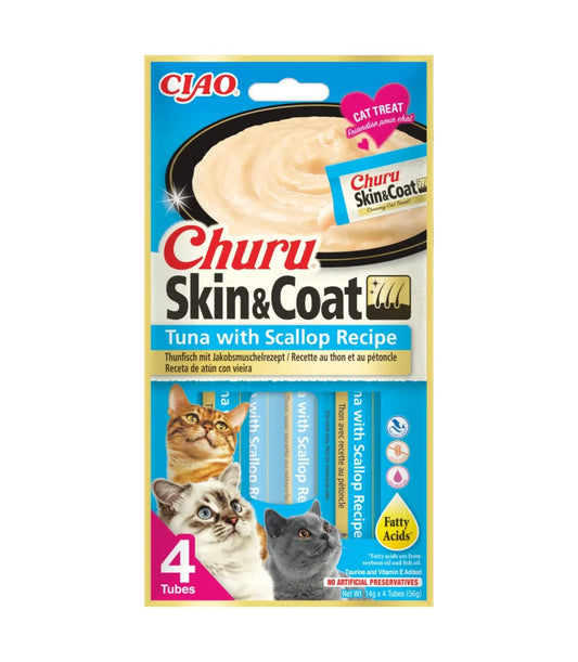 Churu Skin & Coat Tuna With Scallop Recipe