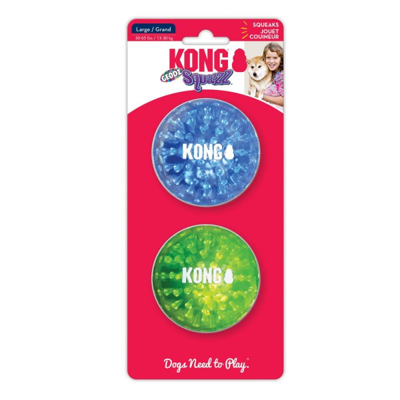 KONG SQUEEZZ GEODZ 2 PELOTAS
