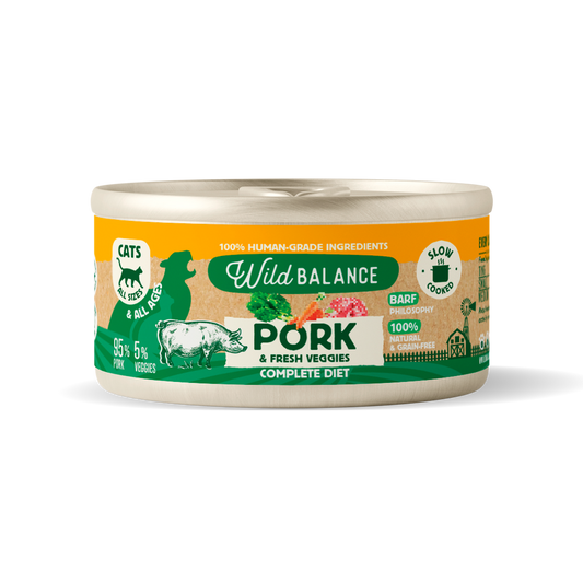 Lata de cerdo para gatos 120g - Filosofía BARF