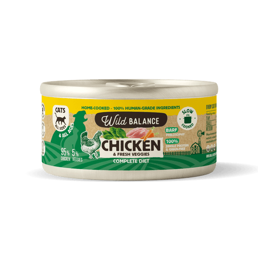 Lata de pollo para gatos 120g - Filosofía BARF