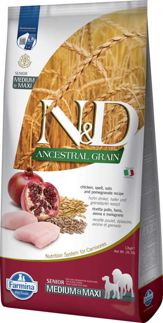 FARMINA ND DOG ANCESTRAL SENIOR MEDIUM MAXI