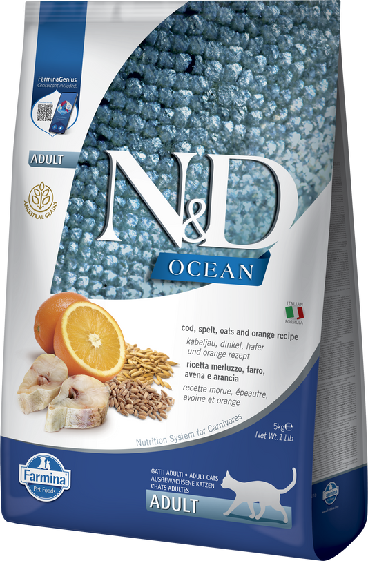 FARMINA ND CAT OCEAN LOW GRAIN BACALAO