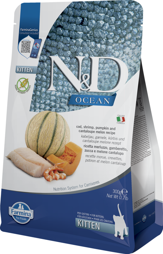 FARMINA ND CAT KITTEN OCEAN BACALAO CALABAZA