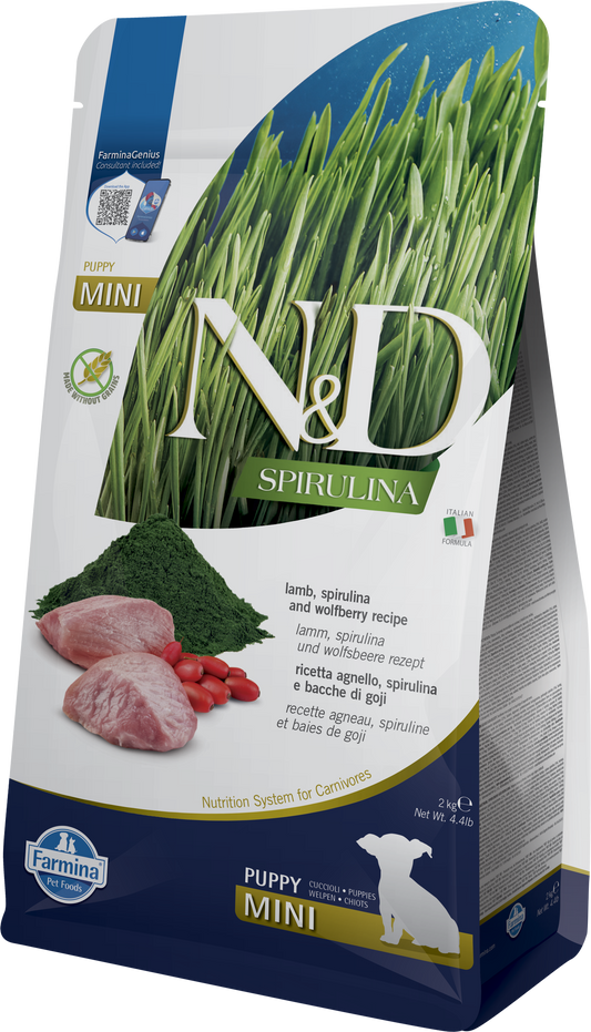 FARMINA ND DOG PUPPY SPIRULINA MINI CORDERO