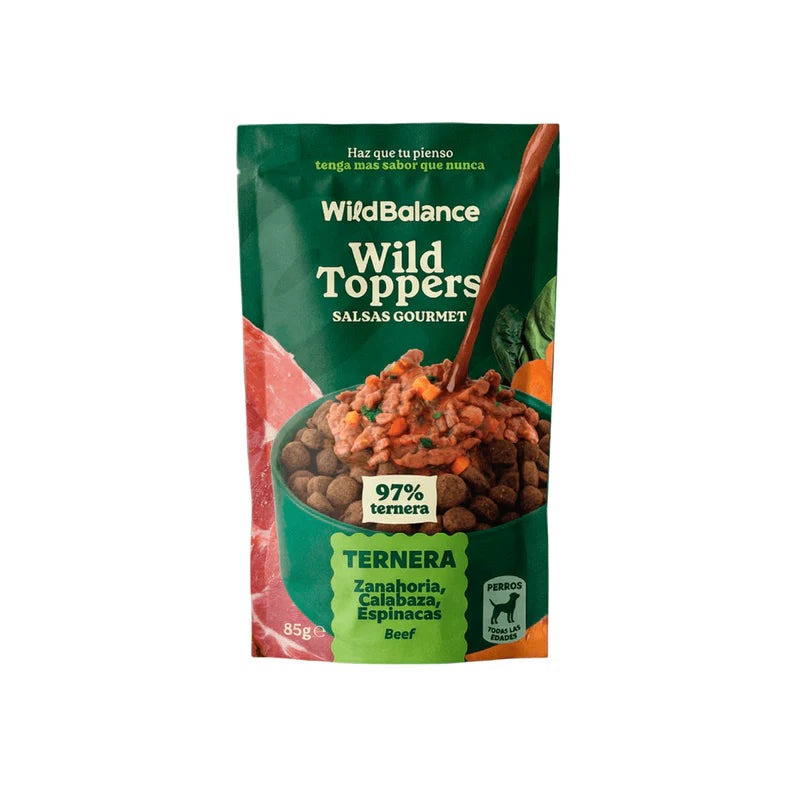 Wild Balance Topper de Ternera y Verduras 85g