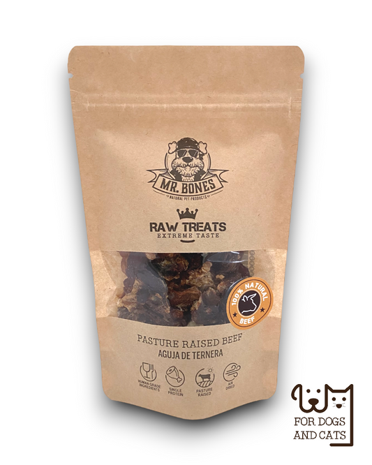 Raw Treats Aguja de ternera  Snack natural para perro y gato