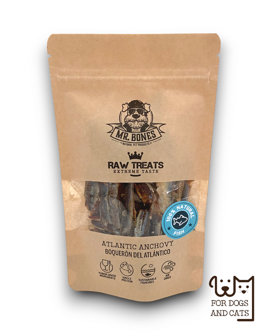 Raw Treats Boquerón  Snack natural para perro y gato