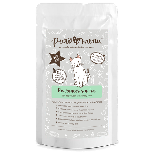 Puro Menú Ronroneos sin Fin BIO Pato 100g