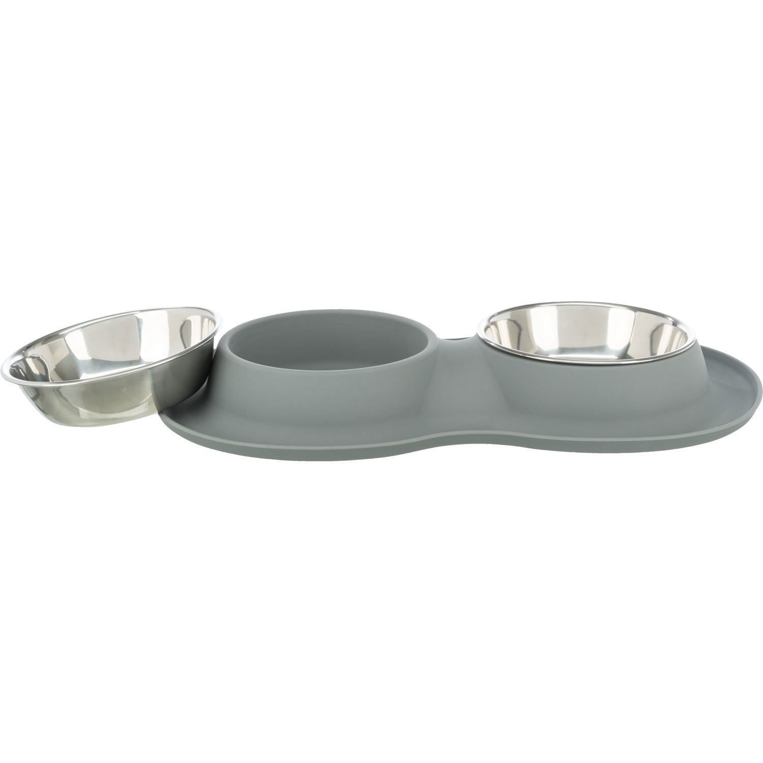 Set Comederos, silicona/acero inoxidable