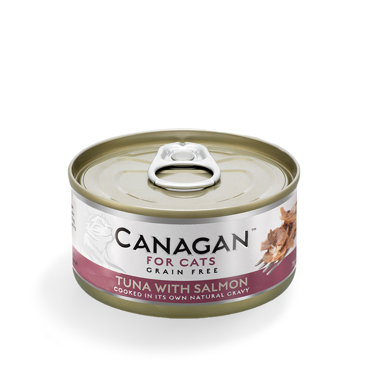 Comida húmeda para gatos de atún con salmón