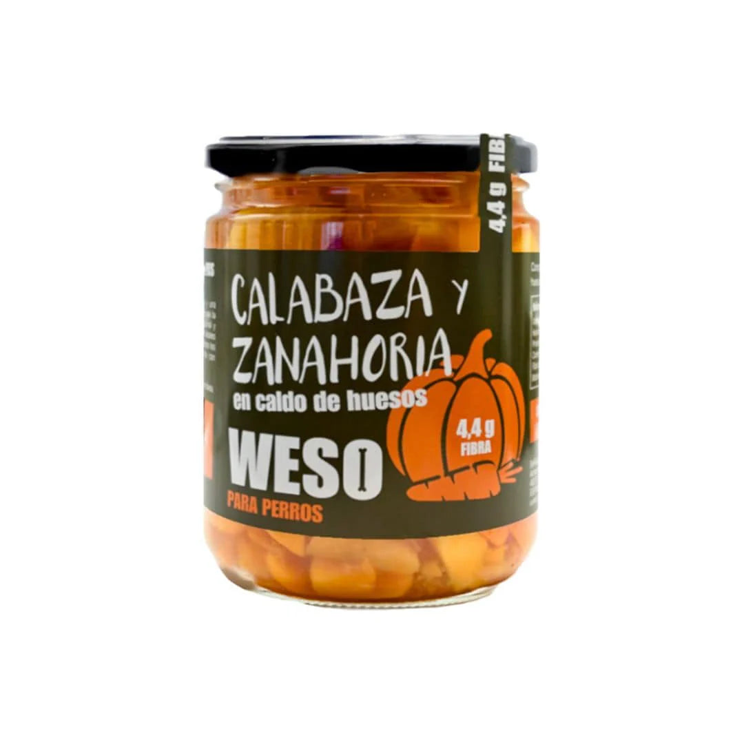 Weso Calabaza y Zanahoria en Caldo de Hueso