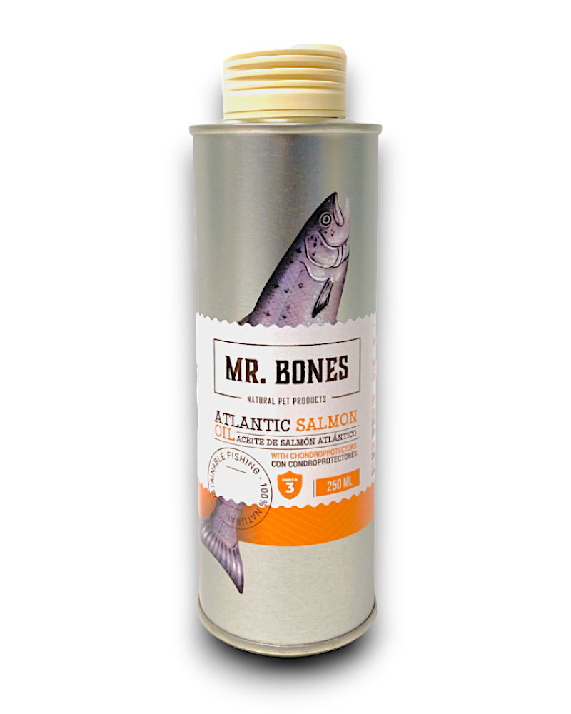 Aceite de Salmón Atlántico. Suplemento para perros y gatos