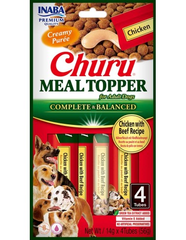 Churu Meal Topper DOG Pollo con Ternera 4x14gr