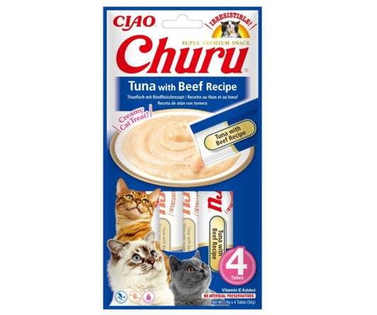 Churu Receta de Atún con Buey 4 unidades