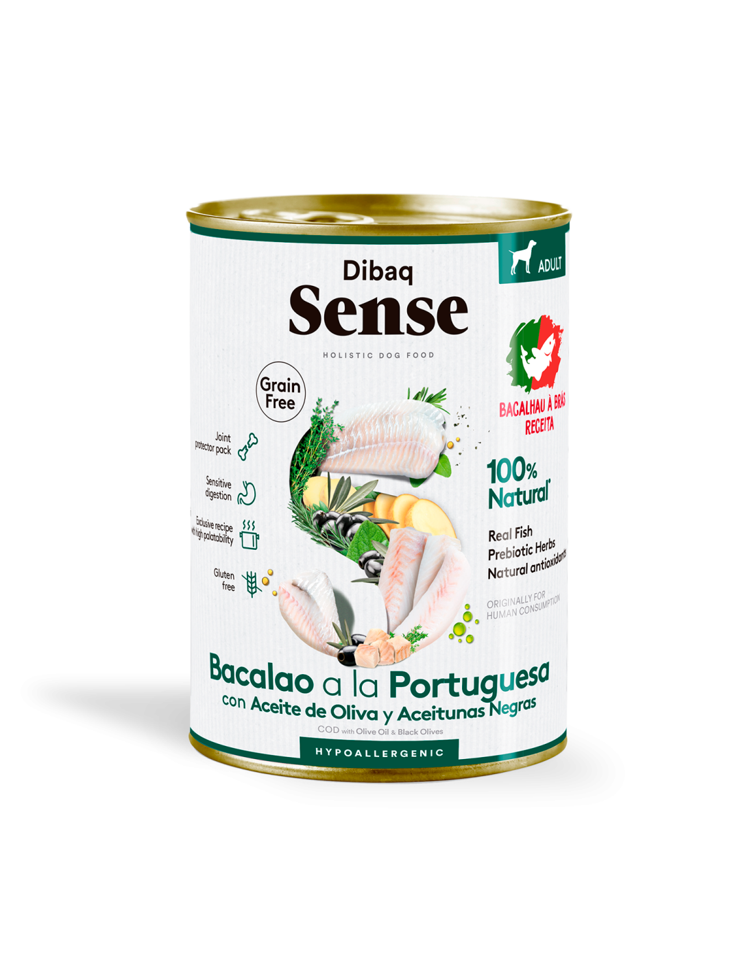 Dibaq Sense Grain Free Bacalao a la Portuguesa