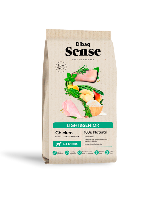 Dibaq Sense Low Grain Pollo Light o Senior