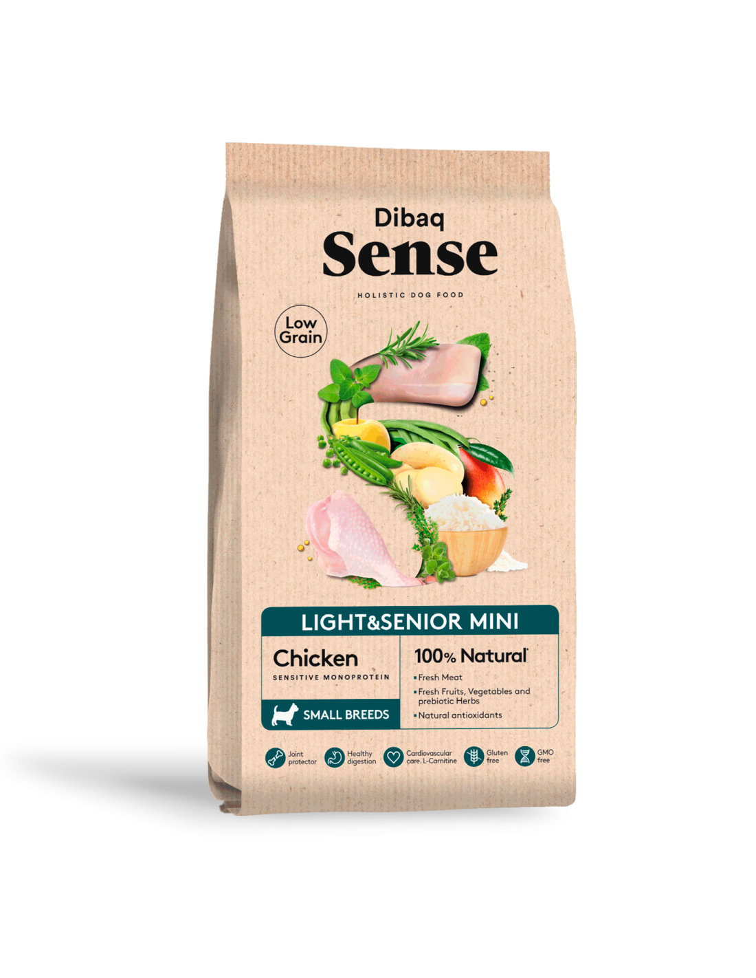 Dibaq Sense Low Grain Pollo Light or Senior Mini