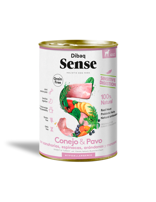 Dibaq Sense Sensitive Conejo y Pavo