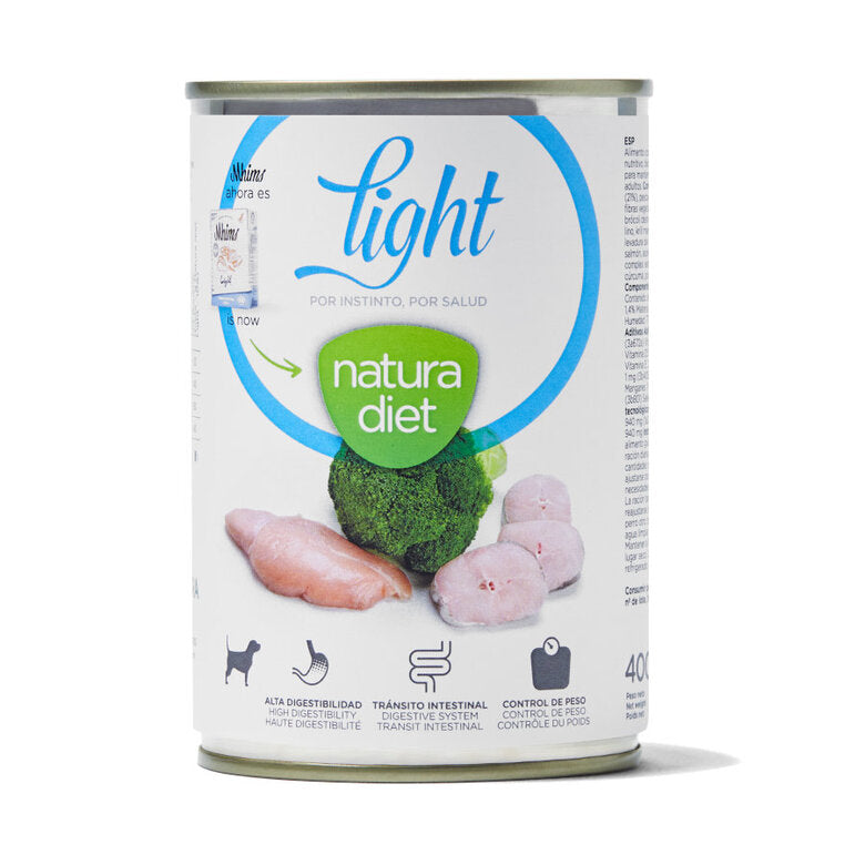 400 g Natura Diet Light Pavo y Pescado en paté latas para perros