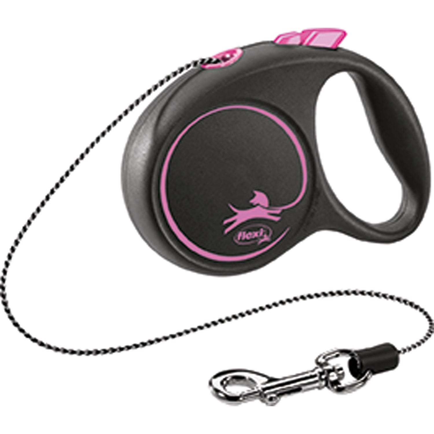 flexi BLACK DESIGN Cuerda Enrollable