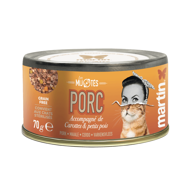 Martín Les Mijotés Cerdo Estofado 70gr para Gatos Adultos