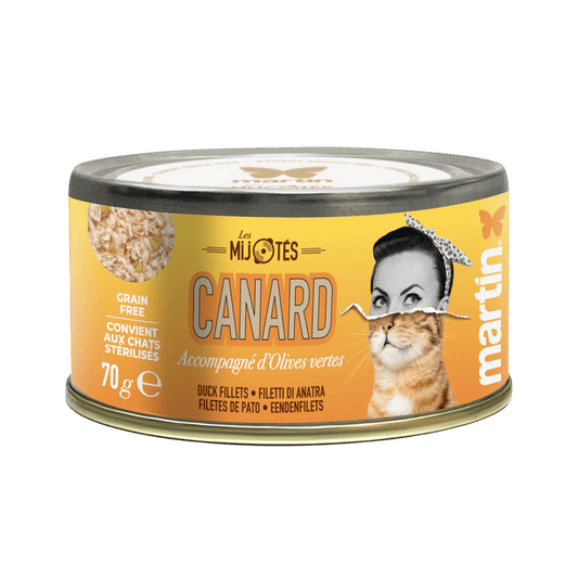 Martín Les Mijotés Pato para Gatos Adultos Estofado 70gr