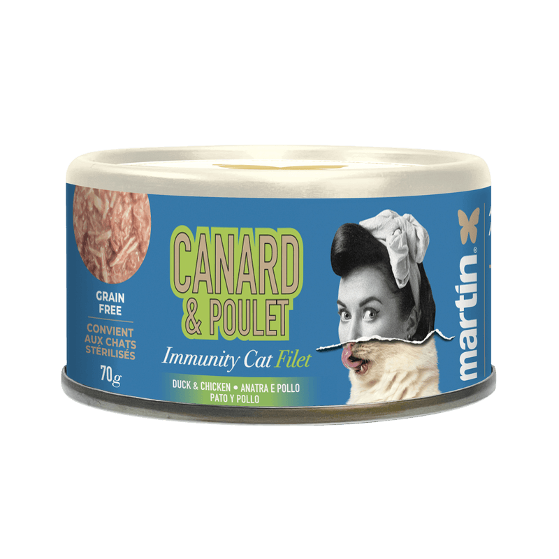 Martín Immunity Cat Pato y Pollo Textura Filete 70g Para Gatos Adultos